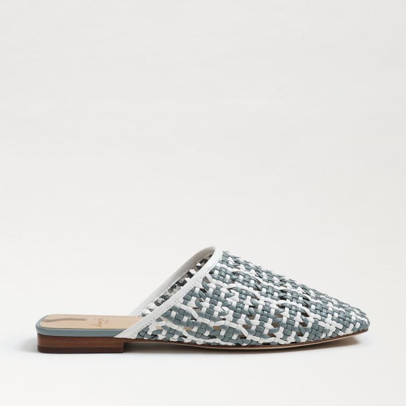 Sam Edelman Leona Mule-Bright White Woven