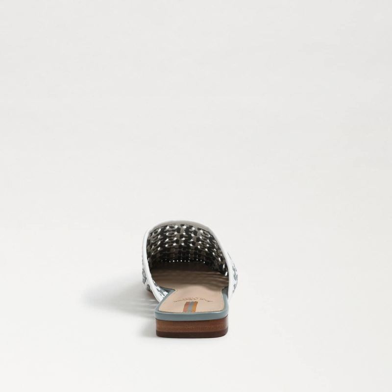 Sam Edelman Leona Mule-Bright White Woven