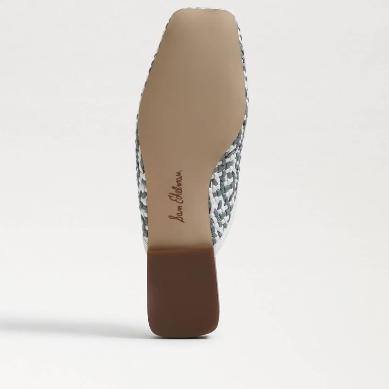 Sam Edelman Leona Mule-Bright White Woven