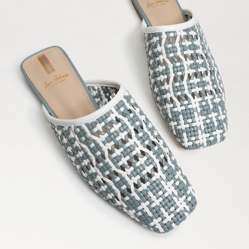 Sam Edelman Leona Mule-Bright White Woven