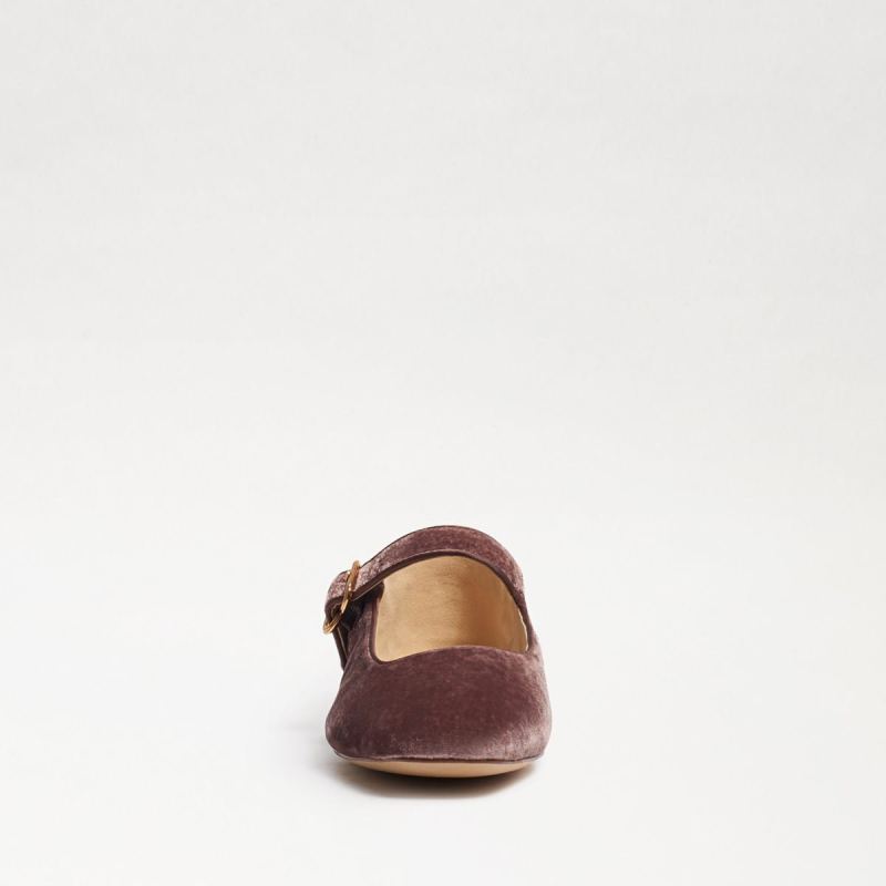 Sam Edelman Michaela Mary Jane Flat-Mauve Velvet