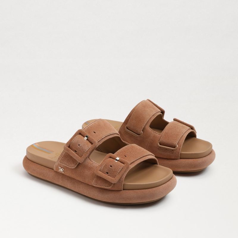 Sam Edelman Kenzie Slide Sandal-Lt Cuoio Brown Suede Sam Edelman Kenzie Slide Sandal-Lt Cuoio Brown Suede