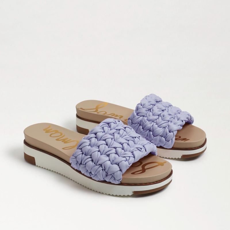 Sam Edelman Ainslie Braided Slide Sandal-Misty Lilac - Click Image to Close