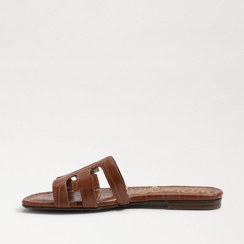 Sam Edelman Bay Slide Sandal-Dark Mocha Croc