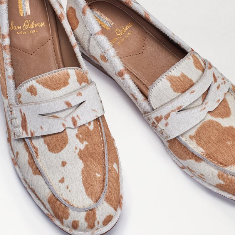 Sam Edelman Birch Penny Loafer-Natural/Ivory Brahma
