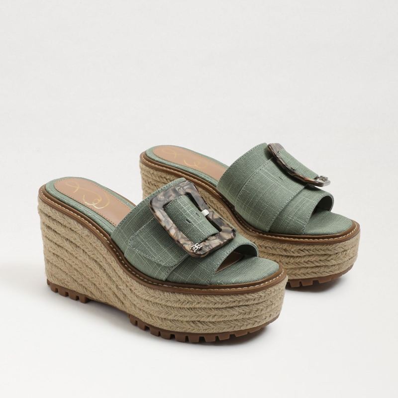 Sam Edelman Livi Espadrille Wedge Sandal-Soft Jade Linen Sam Edelman Livi Espadrille Wedge Sandal-Soft Jade Linen