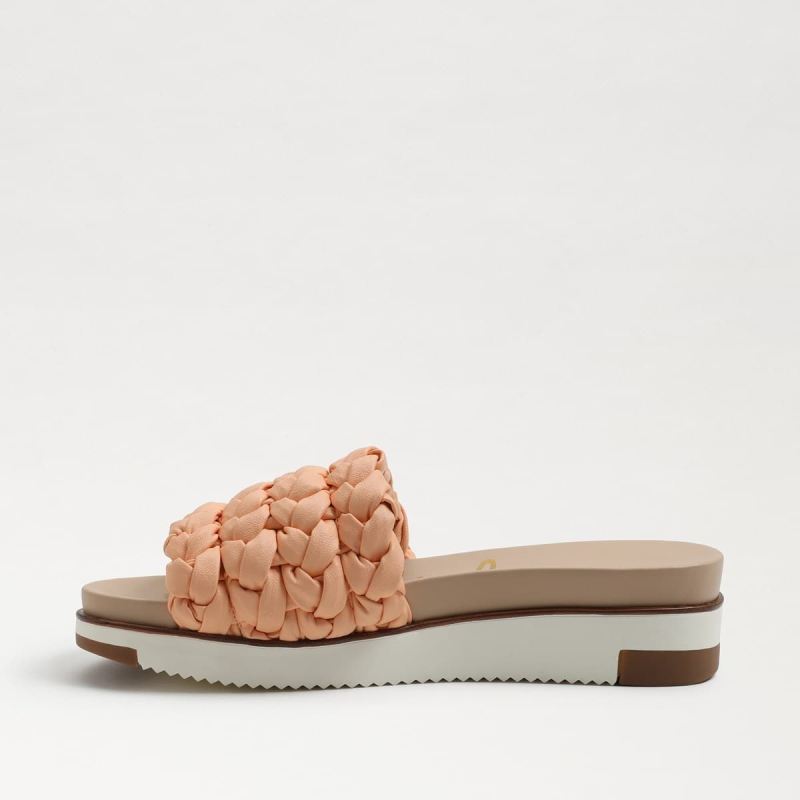 Sam Edelman Ainslie Braided Slide Sandal-Peach Pearl