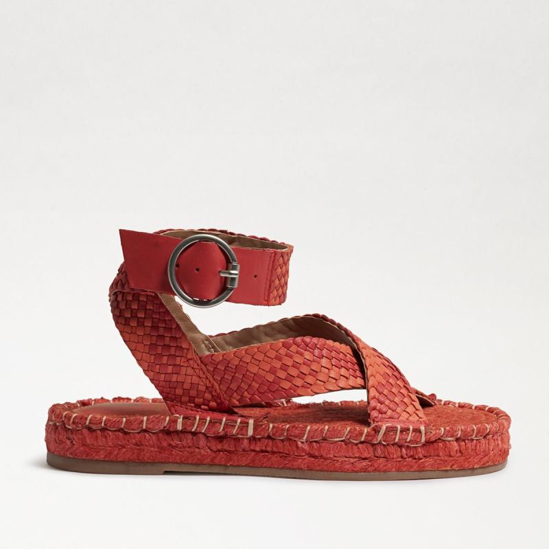 Sam Edelman Dakota Platform Sandal-Bright Poppy