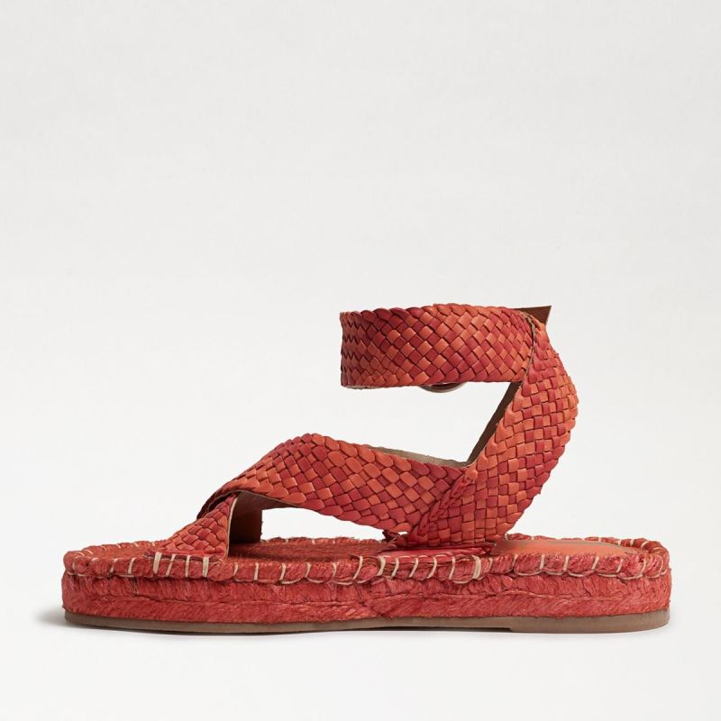 Sam Edelman Dakota Platform Sandal-Bright Poppy