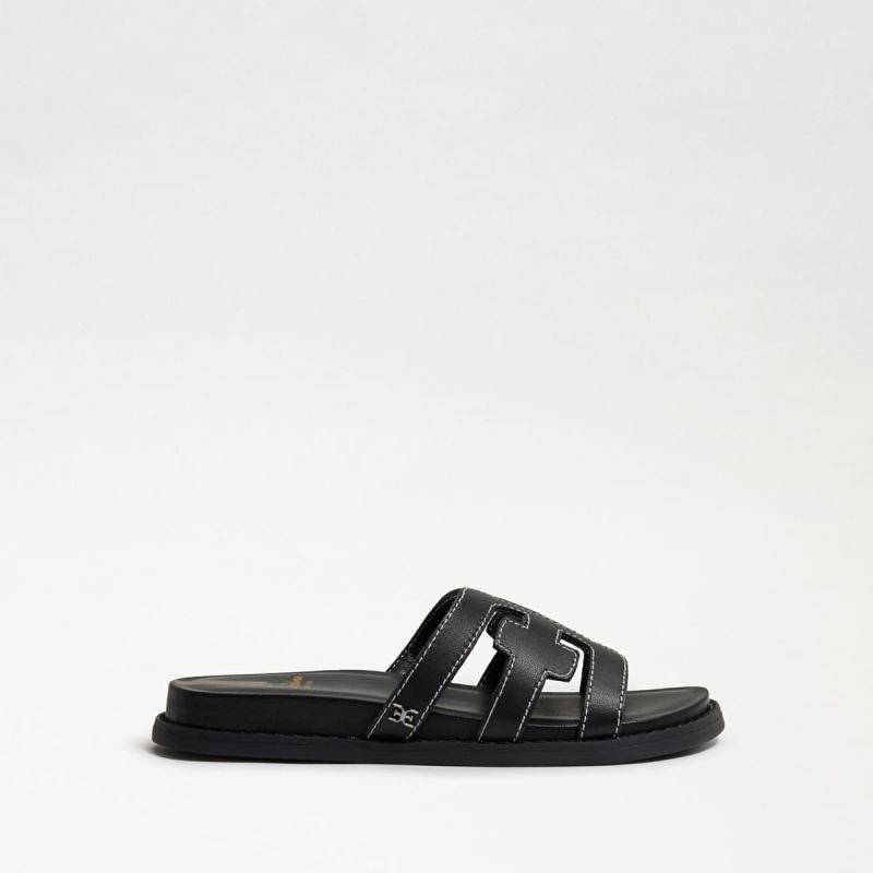 Sam Edelman Valeri Kids Slide Sandal-Black Leather