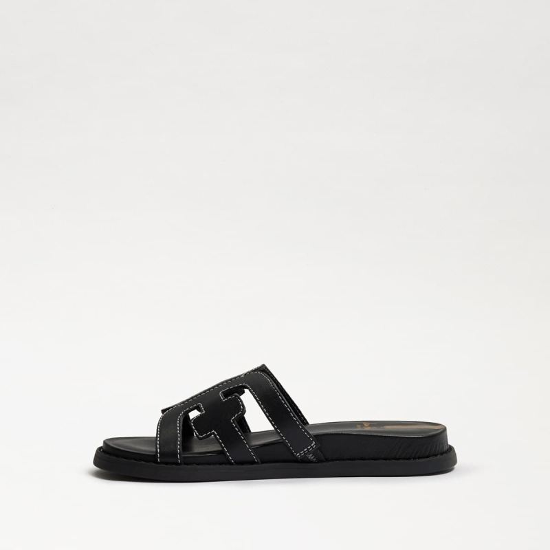 Sam Edelman Valeri Kids Slide Sandal-Black Leather