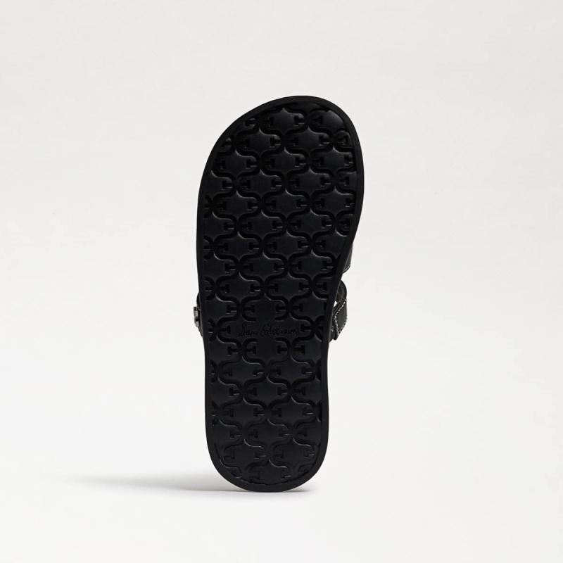 Sam Edelman Valeri Kids Slide Sandal-Black Leather