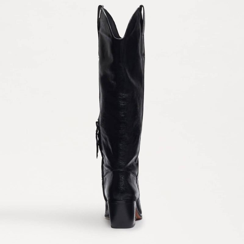 Sam Edelman Britten Western Boot-Black Leather