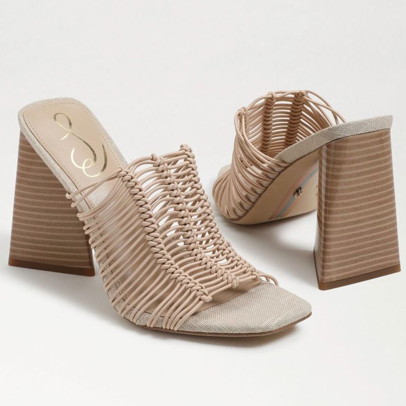 Sam Edelman Laurette Block Heel Mule-Almond