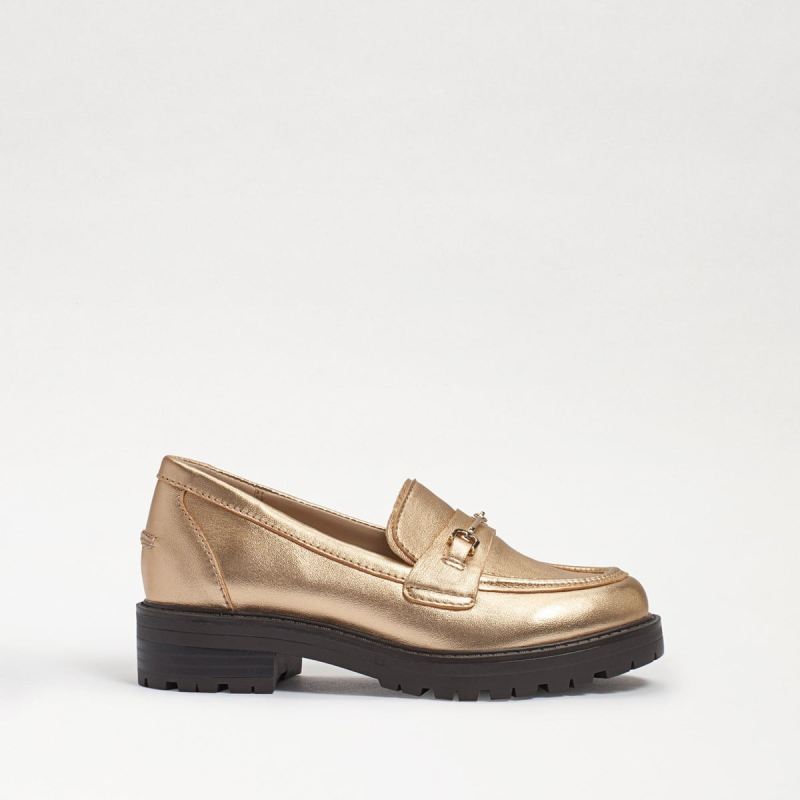 Sam Edelman Tully Kids Loafer-Gold Leaf Leather