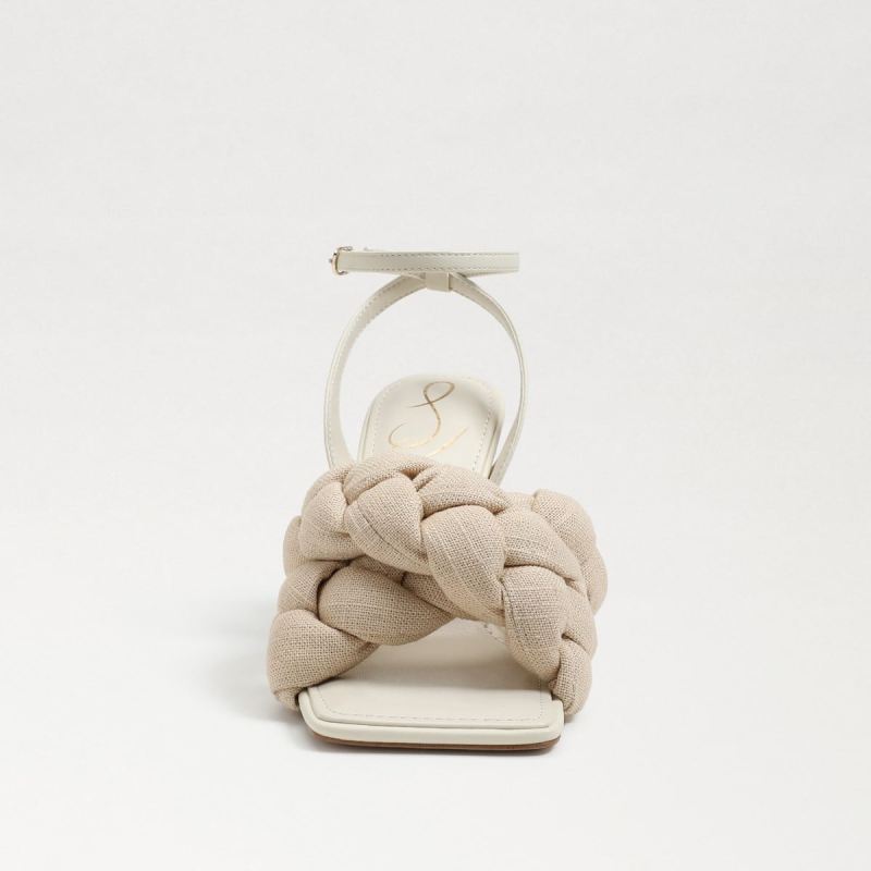 Sam Edelman Courtney Strappy Sandal-Summer Sand Linen/Leather