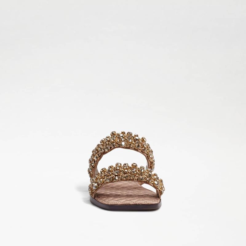 Sam Edelman Ezel Embellished Slide Sandal-Sesame Suede