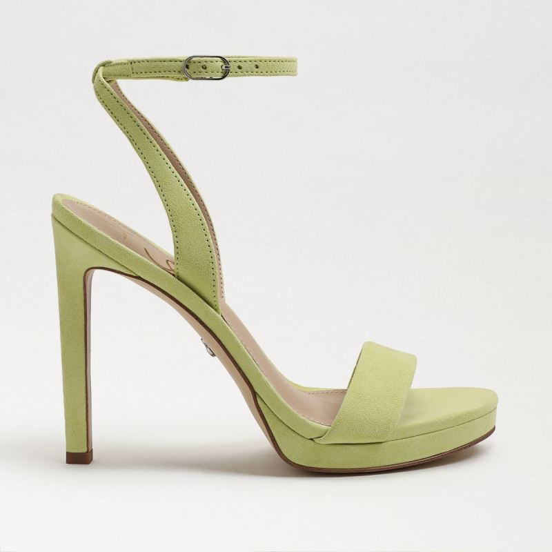 Sam Edelman Jade Ankle Strap Heel-Kiwi Suede