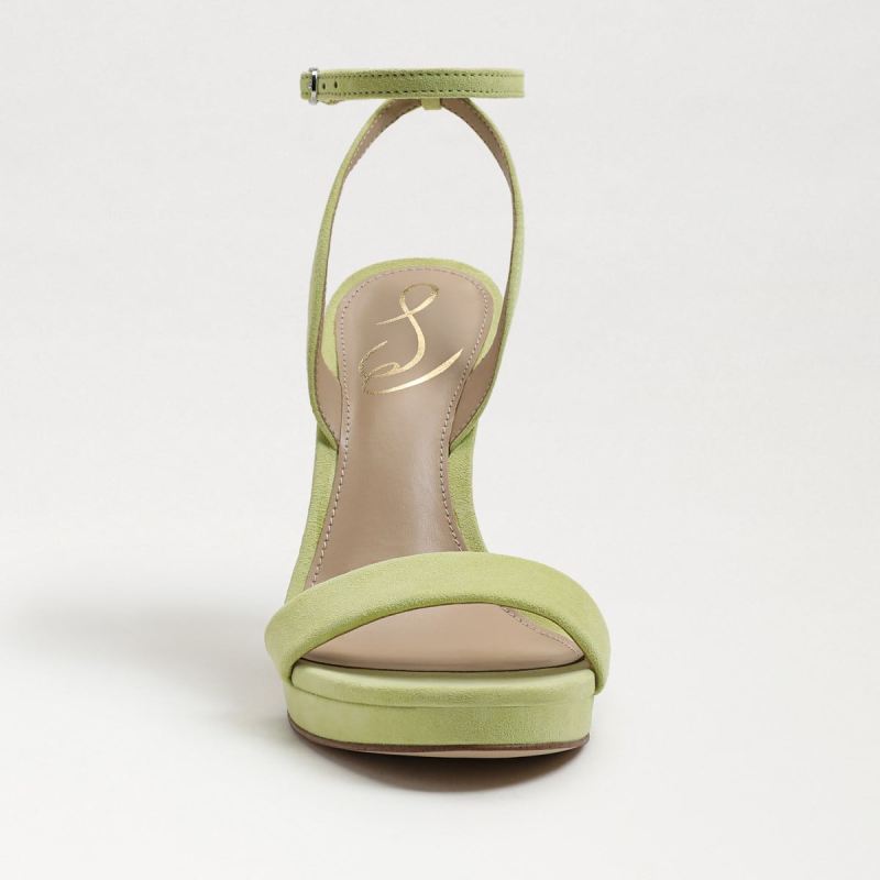 Sam Edelman Jade Ankle Strap Heel-Kiwi Suede