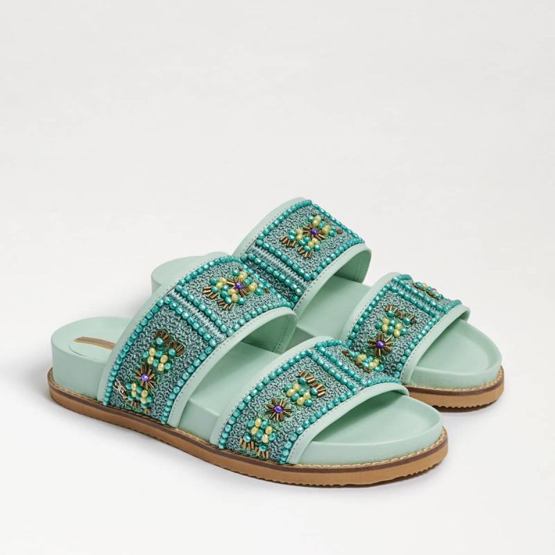Sam Edelman Otto Embezzled Slide Sandal-Mint Sam Edelman Otto Embezzled Slide Sandal-Mint