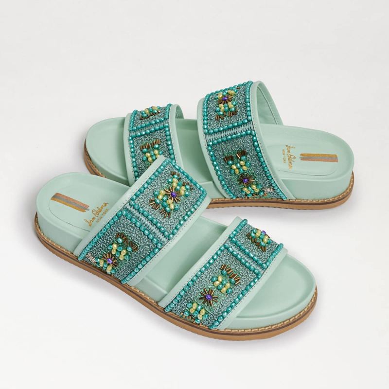 Sam Edelman Otto Embezzled Slide Sandal-Mint