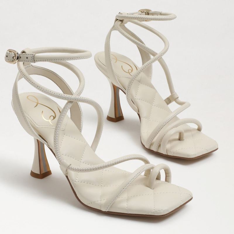 Sam Edelman Maven Strappy Padded Heel-Modern Ivory Leather