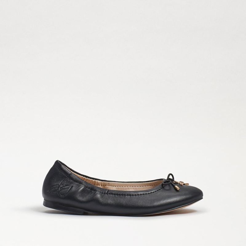 Sam Edelman Felicia Kids Ballet Flat-Black Leather