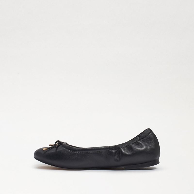 Sam Edelman Felicia Kids Ballet Flat-Black Leather