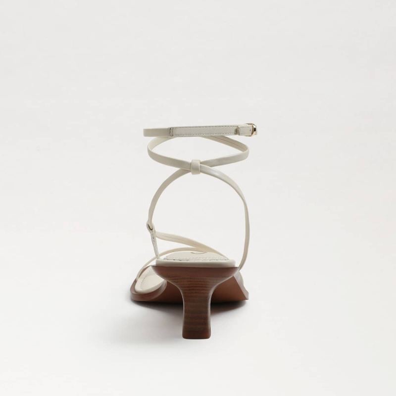 Sam Edelman Dominique Strappy Heel-Modern Ivory Leather