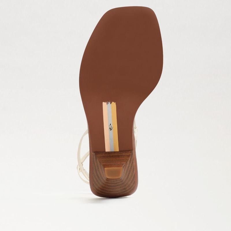 Sam Edelman Dominique Strappy Heel-Modern Ivory Leather