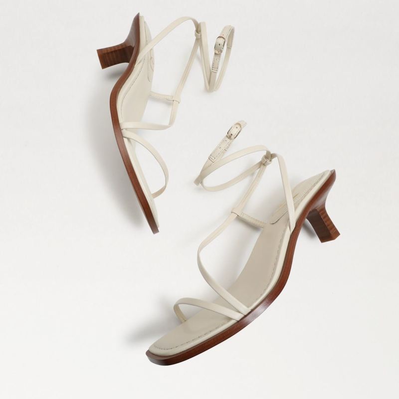 Sam Edelman Dominique Strappy Heel-Modern Ivory Leather