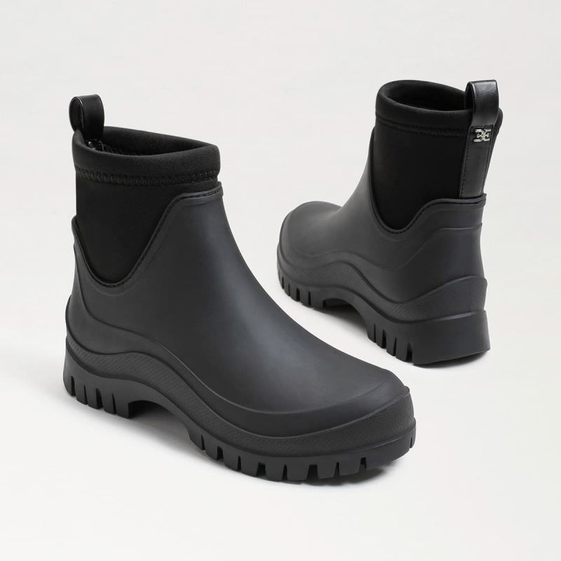 Sam Edelman Louisa Rubber Rain Boot-Black