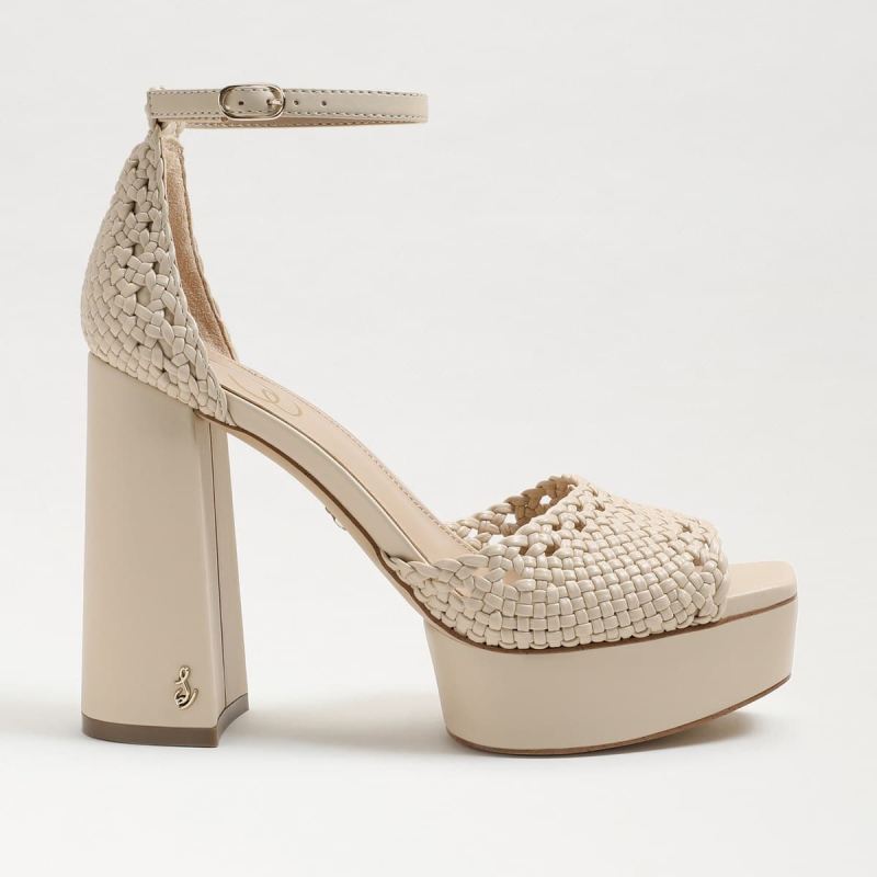 Sam Edelman Nattie Platform Heel Sandal-Summer Sand Leather