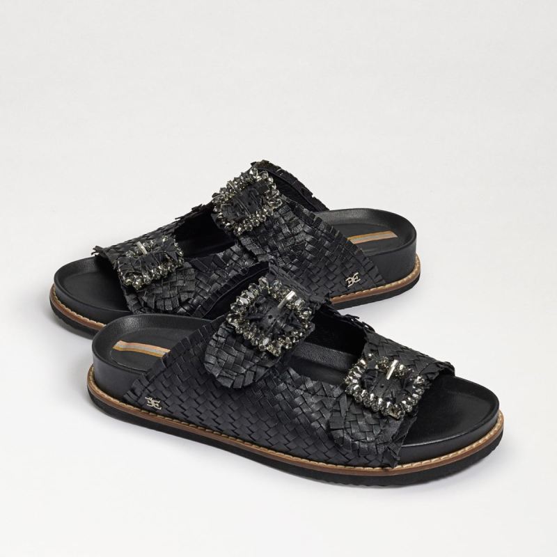 Sam Edelman Oaklyn Embezzled Slide Sandal-Black