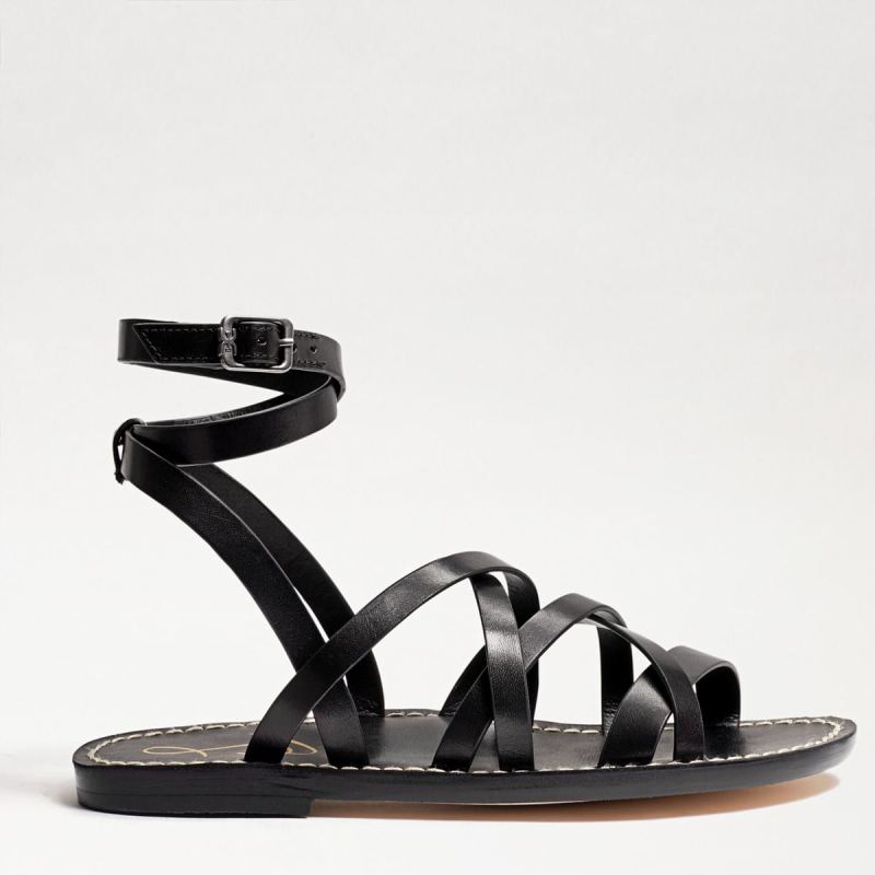 Sam Edelman Meriai Gladiator Sandal-Black Leather