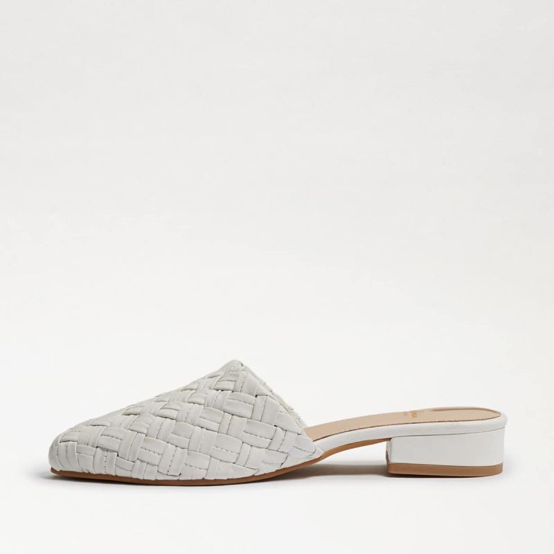 Sam Edelman Page Mule-Bright White Leather