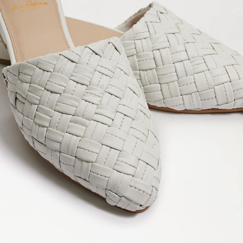 Sam Edelman Page Mule-Bright White Leather
