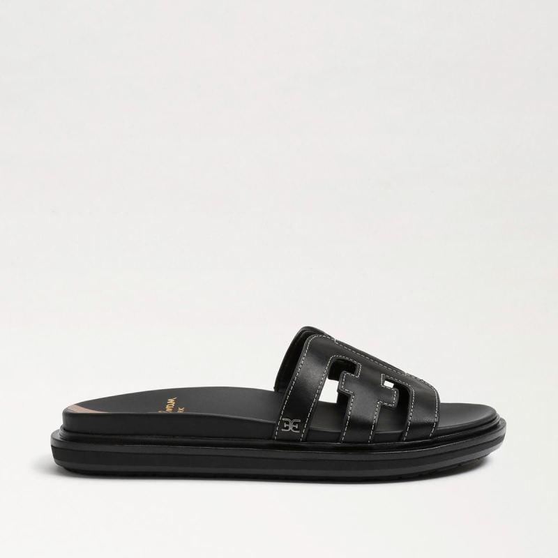 Sam Edelman Valeri Slide Sandal-Black Leather