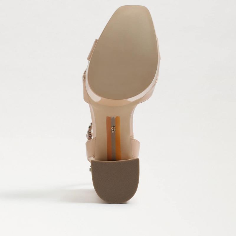 Sam Edelman Nolita Platform Sandal-Beige Blush Patent