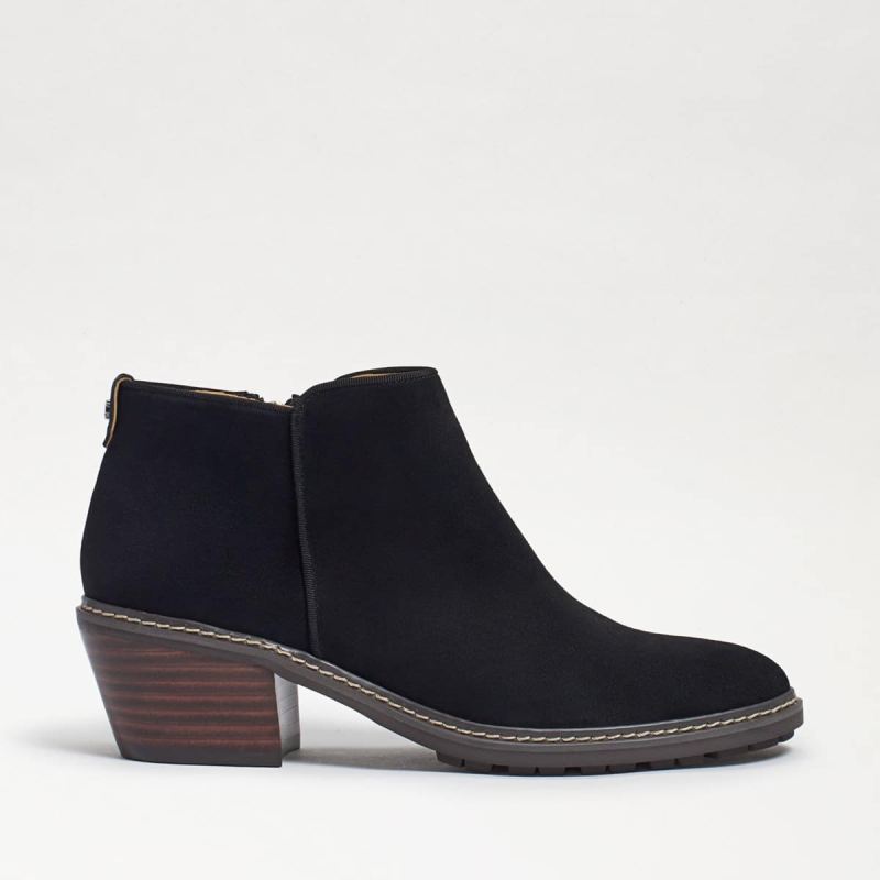 Sam Edelman Pryce Ankle Bootie-Black Suede