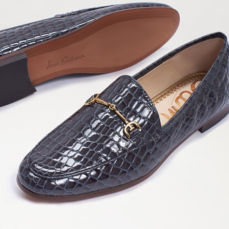 Sam Edelman Loraine Bit Loafer-Graphite Blue Croc