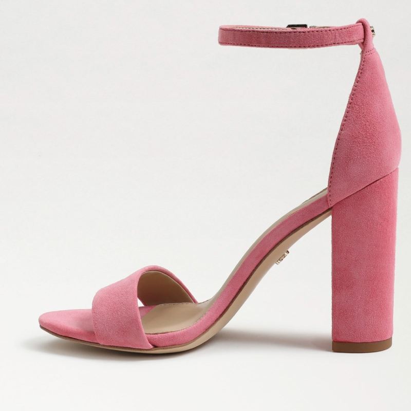 Sam Edelman Yaro Block Heel Sandal-Carmine Rose Suede