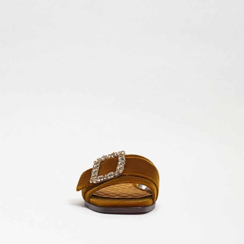 Sam Edelman Inez Slide Sandal-Rust Velvet