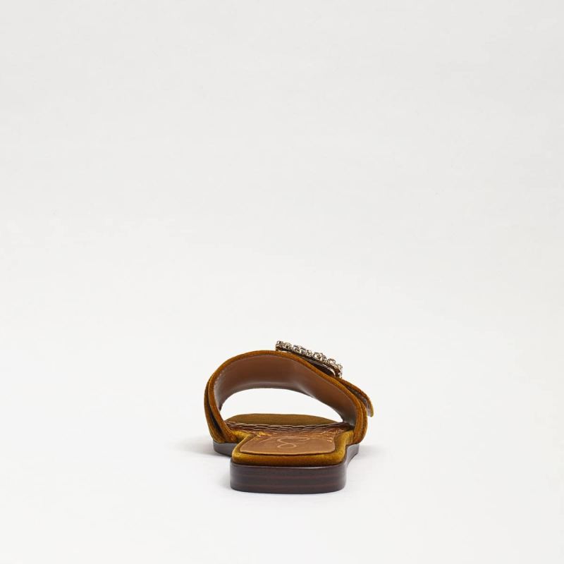 Sam Edelman Inez Slide Sandal-Rust Velvet