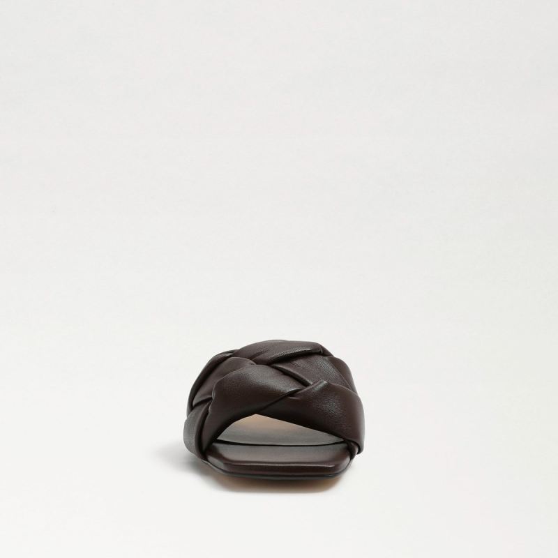 Sam Edelman Dawson Slide Sandal-Dark Chocolate Leather