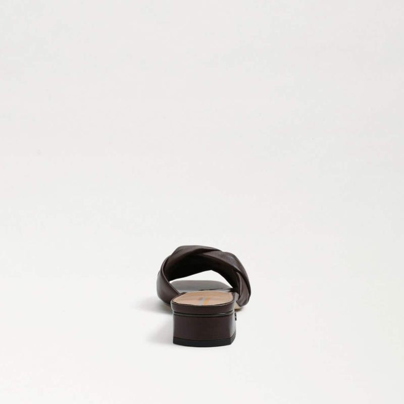 Sam Edelman Dawson Slide Sandal-Dark Chocolate Leather