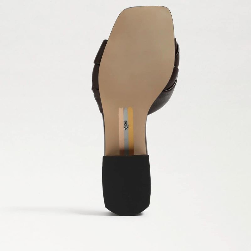 Sam Edelman Dawson Slide Sandal-Dark Chocolate Leather