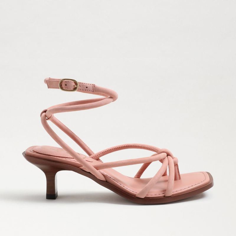 Sam Edelman Dia Strappy Kitten Heel-Canyon Clay Leather