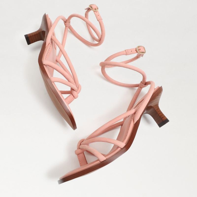 Sam Edelman Dia Strappy Kitten Heel-Canyon Clay Leather
