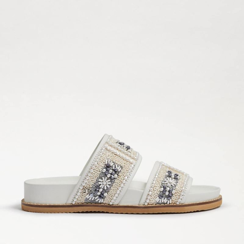 Sam Edelman Otto Embezzled Slide Sandal-White